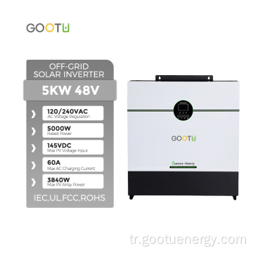 Gootu Energy 5kva ızgara dışı invertör